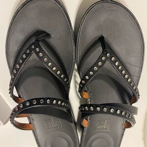 Stylish Black Studded Sandals
